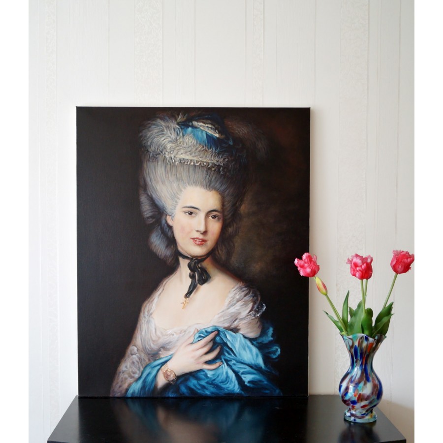 Томас Гейнсборо.  Дама в голубом.